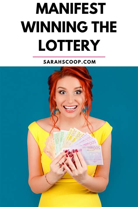 Instead of manifesting the lottery, focus on your why. . Manifest lottery win